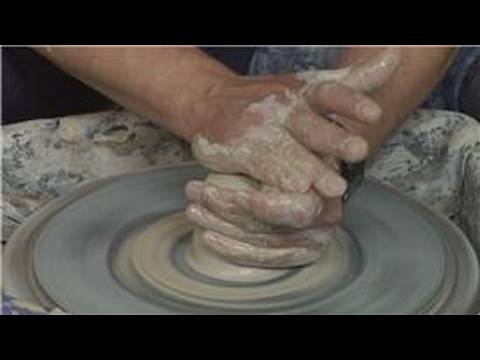 Seramik Çarkında Seramik Kupalar Yapım : Tekerlek Kil Çömlek Kupalar Yapmak Wedging 