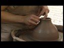Nasıl Bir Seramik Çay Seti Yapmak İçin : Su Isıtıcısı Tarzı Çanak Çömlek: Boyun Şekillendirme  Resim 4