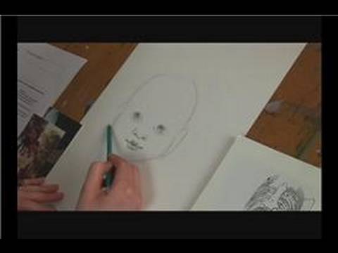 Bir Çocuğun Yüzü Çizim: Bir Çocuğun Yüzü Çizim: Kulak Resim 1