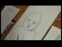 Bir Çocuğun Yüzü Çizim: Bir Çocuğun Yüzü Çizim: Arka Plan Gölgeleme