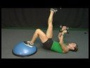 Bosu Topu Egzersizleri: Bosu Topu Egzersizleri: Bacak Köprüsü Triceps Press