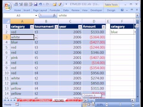 Excel Sihir Numarası #130: 3 Boyutlu Veritabanı Excel Resim 1
