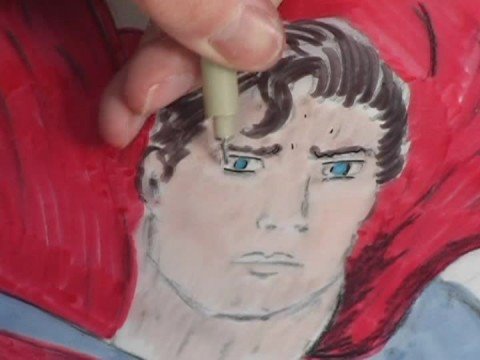 Nasıl Bir Süper Kahraman Çizmek İçin : Süpermen'i Nasıl: Mürekkep Resim 1