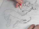 Nasıl Bir Süper Kahraman Çizmek İçin : Örümcek Adam Çizmek İçin Nasıl: Gölgelendirme Resim 4