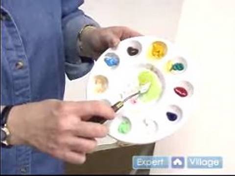 Akrilik Boya Yapılır: Nasıl Karışımı Renkler Paletini Bir Akrilik Boya İçin Resim 1