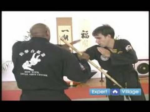 Bo Personel Hapkido Dövüş Sanatları Silah : Bo Personel, Kasık Grev Kullanarak  Resim 1