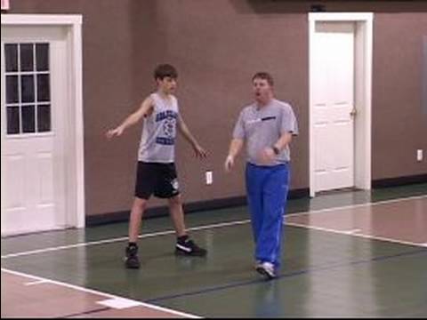 Adam Adama Savunma Gençlik Basketbol : Basketbol Gençlik Adam Savunma: Pass Alıcı Savunmak  Resim 1