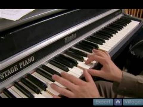 Caz Piyano Dersleri, C Major Anahtarında: Caz Piyano İçinde C Major İçin Göreli Minör Akorları Gelişmiş