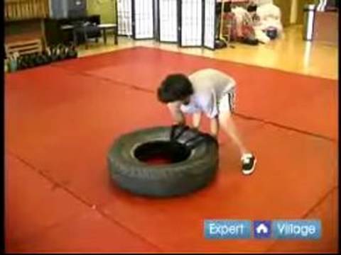 Fonksiyonel Fitness Eğitimi Çocuklar İçin: Lastik-Flip Egzersiz Çocuklar Fonksiyonel Fitness İçin