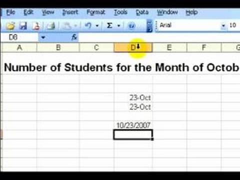 Microsoft Excel Nasıl Kullanılır, Microsoft Excel Değişen Tarih Biçimleri 