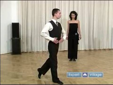Nasıl Foxtrot Dans : Fokstrot Dans Eden Erkekler İçin Chasse Adımları Çapraz  Resim 1