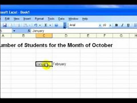 Nasıl Microsoft Excel Kullanımı : Otomatik Doldurma Microsoft Excel'deki Bir Dizi  Resim 1