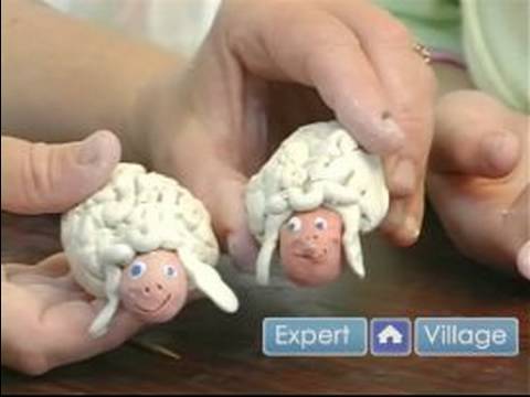 Yapma Kil Hayvanlar Çocuklu: Nasıl Clay Çocuklarla Bir Koyunun Yüz Yapmak