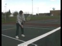 Ara Tenis Dersleri: Forehand Net Tenis Oynuyor. Resim 3