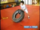 Fonksiyonel Fitness Eğitimi Çocuklar İçin: Lastik-Flip Egzersiz Çocuklar Fonksiyonel Fitness İçin Resim 4