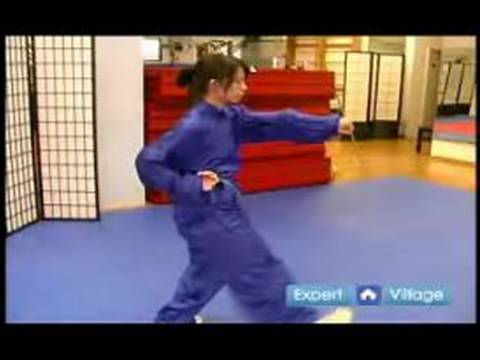 Acemi Wushu Teknikleri : Wushu Yay Duruşu Yumruk Ve Tekme Teknikleri Dön  Resim 1