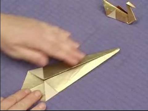 Nasıl Pop-Up Hediye Ve Cep Telefonu Yapmak İçin : Pop-Up Origami Kuğu Yapmak İçin Daha Fazla Yol  Resim 1