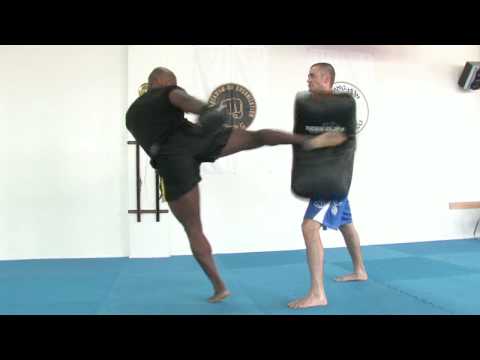 Dövüş Sanatları Savaşçı Eğitim : Dövüş Sanatları Savaşçı Eğitim: Orta Roundhouse Kick Resim 1