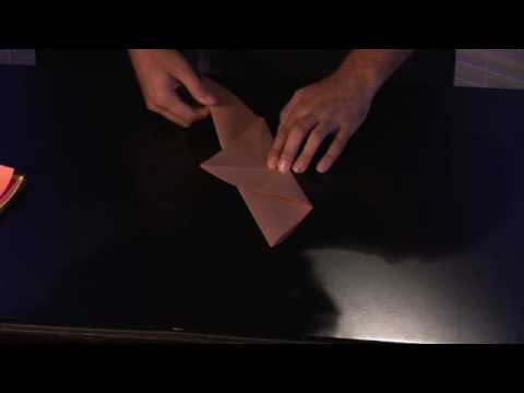 Origami Dönmeli Bir Kuş Katlamayı Origami Kağıt Katlama El Sanatları :  Resim 1