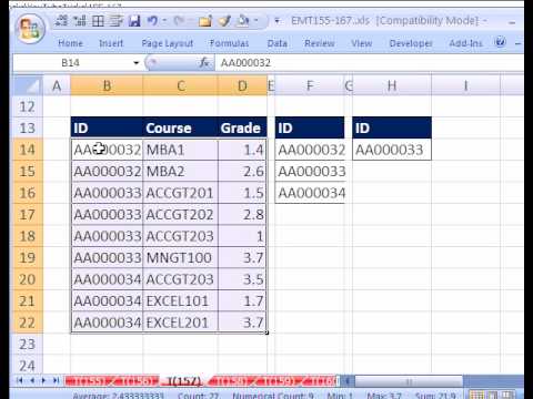 Excel Sihir Numarası 157 Koşullu Biçim Tablosunun Parçası