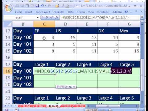 Excel Sihir Numarası 163 Formül Dönüş Azalan Sıralı Liste Resim 1