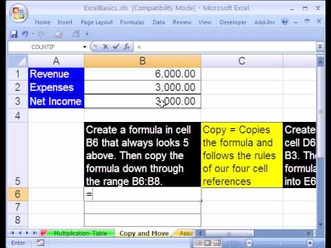 Excel Temel #10: Formüller: Kopyalama Ve Kesme Resim 1