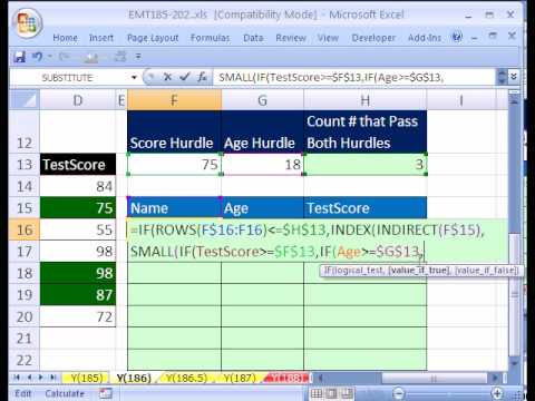 Excel Magic Trick 186 Dinamik Formül Ayıklamak Veri 2 Ölçütleri