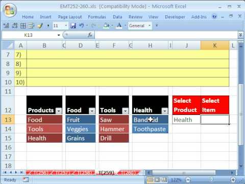 Excel Sihir Numarası # 259: Dv Listesini Temel Alan Dinamik Dv Listesi