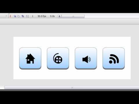 Sesli Animasyon Movieclip Düğmesi Menü Sistemi Flash Cs3 Eğitimi - Soundbooth Cs4 İle Resim 1