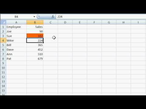 Microsoft Excel: Üçten Fazla Seçenekleri İçin Koşullu Biçimlendirme