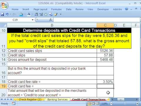 Excel Busn Matematik 36: Banka Hizmet Koşulları Ve Kredi Kartı Hesaplamalar