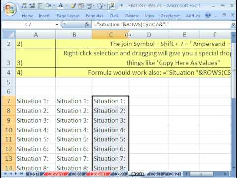 Excel Sihir Numarası 390: Word Artırmak Ve 2 Yöntem Sayısı.