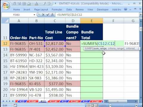 Excel Büyü Hüner 411: Genişletilebilir Aralıkları İçinde Sumıfs İşlev.