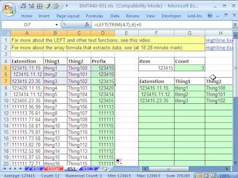Excel Sihir Numarası 451: Önek Arama Ve Beyaz Ve 15 Lbs Arama Daha Büyük