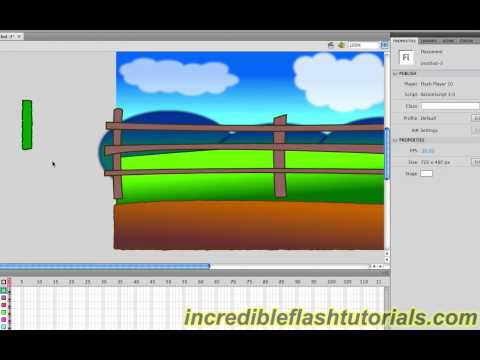 Adobe Flash Eğitimi - Nasıl Bir Çizgi Film Ortam Tasarımı Resim 1