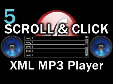 5. Flash Kaydırma Ve Tıklayınız Songs Mp3 Müzik Çalar Actionscript 3.0 Xml Öğretici