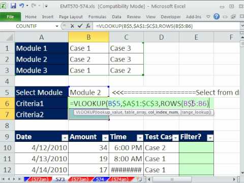 Excel Büyü Hüner 573: Düşeyara Ve Or İşlevleri İçin Süzme Veri İle Kategoriler Kriterleri