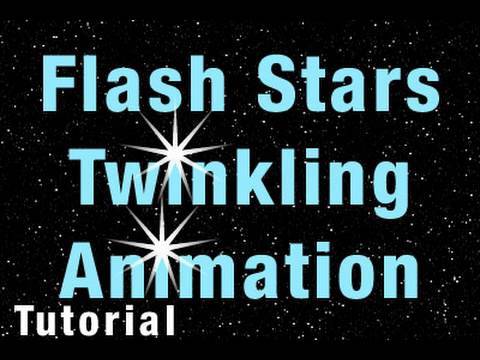 Flash Öğretici Pırıltı Animasyonlu Starfield Vermek Hayat Yıldız Parlaklık Sahne Kolayca Resim 1