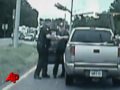 Polis Yaşlı Speeder Trafik Dur Çıkar
