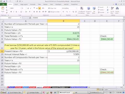 Excel Finans Sınıfını 25: Borç Veren Veya Borçlunun Gelecekteki Değerini