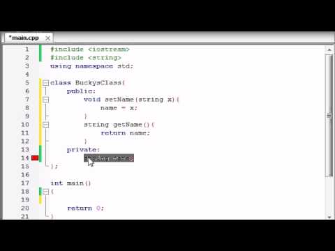 Buckys C++ Programlama Rehberler - 13 - Sınıflarda Değişkenleri Kullanma