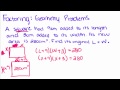 Cebir Öğretici - 28 - Faktoring-Geometri Problemleri