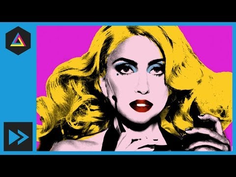 Warhol - Lady Ga Ga Pop Art [Photoshop Cs5] Resim 1