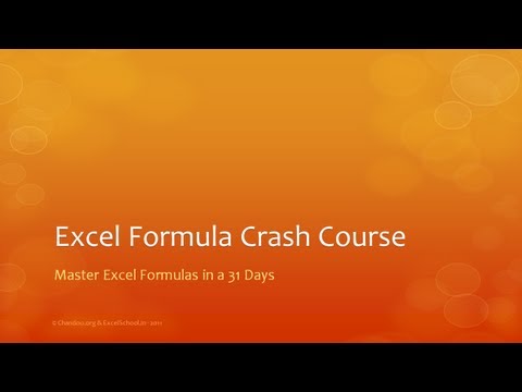 Excel Formül Crash Course - Nedir Ve Nasıl Çalışır