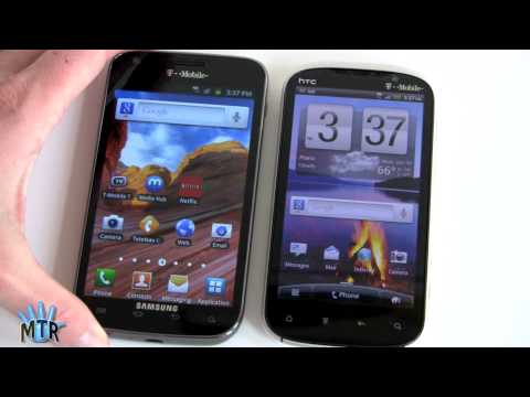 Samsung Galaxy S Iı Vs Htc Hayret 4G T-Mobile Karşılaştırma Smackdown Resim 1