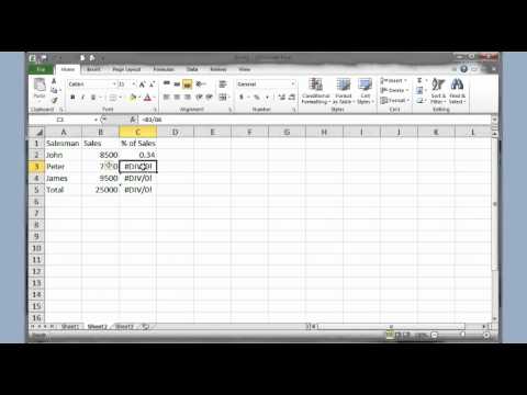 Microsoft Excel 2007 2010 Pt 3 (Ad Aralıkları, Mutlak Başvuruları Ekle/sil Satırları, Format..)