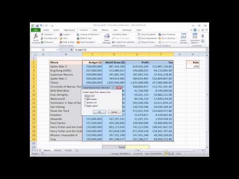 Excel Hızlı İpucu #6 - Aralık Adları - Bilge Baykuş Oluşturmak İçin En Hızlı Yolu Resim 1