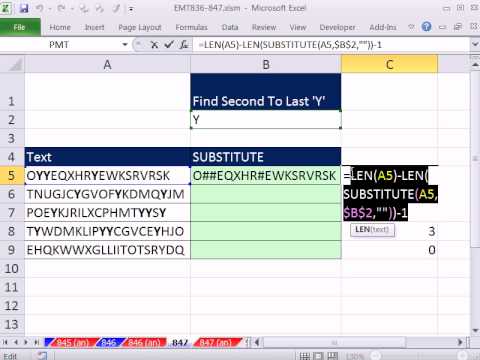 Excel Sihir Numarası 847: Sondan Bir Önceki "g" Bulunduğu Bir Metin Dizesi