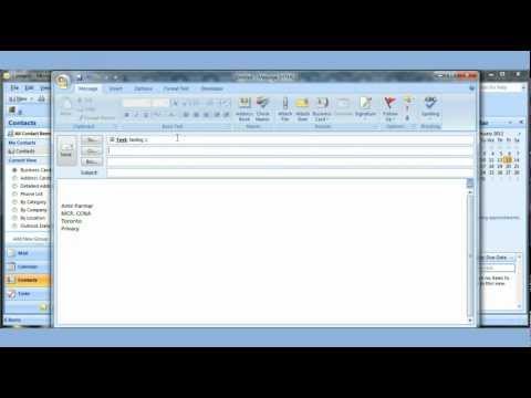 Microsoft Outlook 2007 Pt 2 (Takvim, Görevler, Notlar, Seçenekleri, İmza)