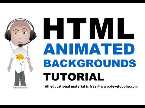 Html Animasyonlu Arka Planlar Css Katman Konumunu Öğretici Flash Veya Javascript Nasıl Yapılır